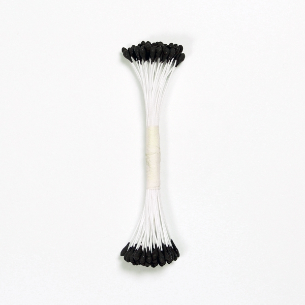 Flower Stamen - Plain Black Large